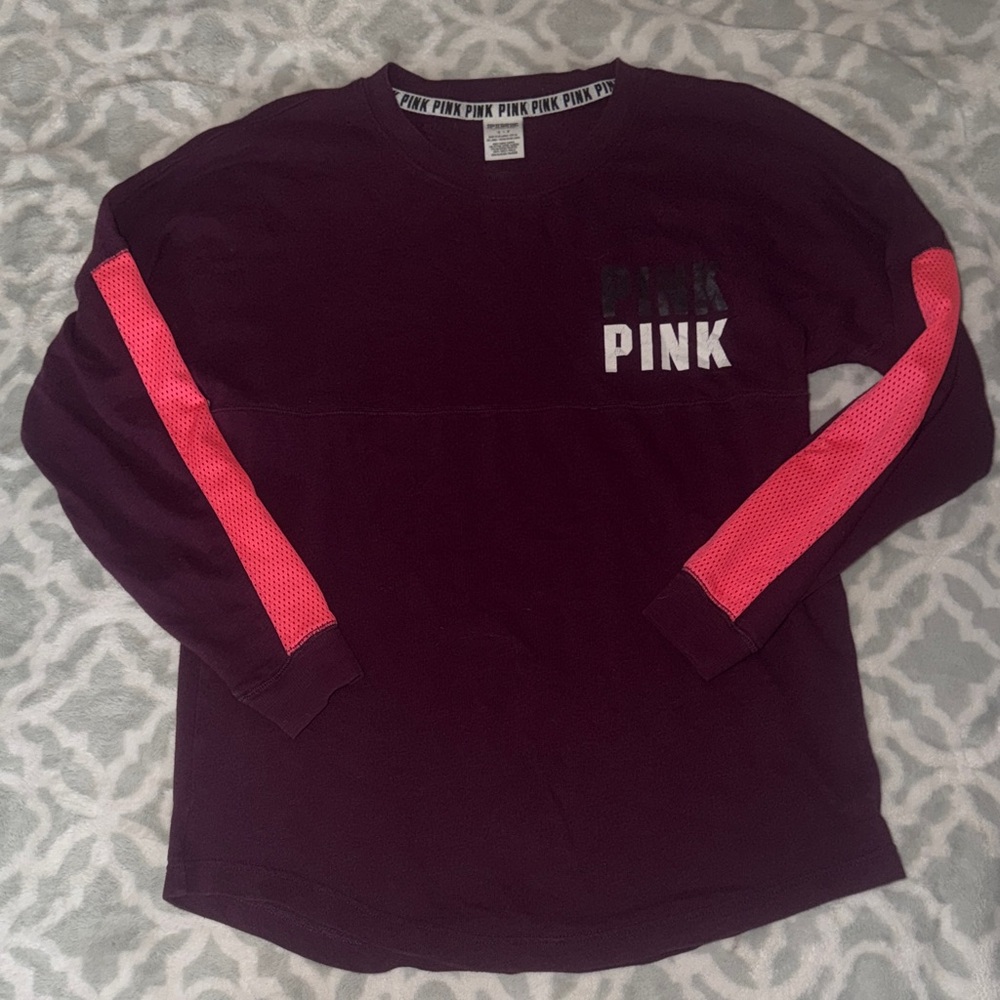 Victoria's Secret Maroon Long Sleeve Top